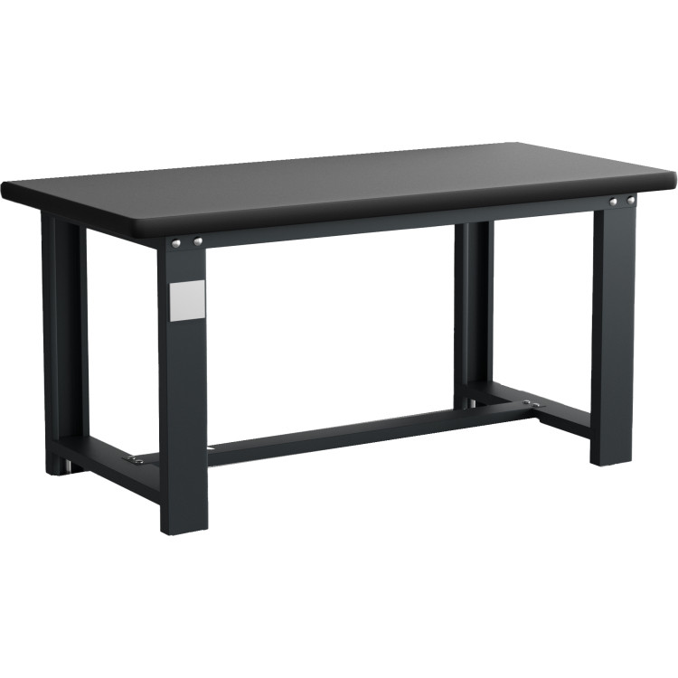Table de travail robuste pour usage commercial 1200 x 750 x 800 mm, noire | Adexa MB80120HDT