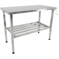 Table de travail réglable en hauteur en acier inoxydable 1200×600×700–1000 mm | Adexa MCEWA60120