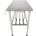Table de travail réglable en hauteur en acier inoxydable 1200×600×700–1000 mm | Adexa MCEWA60120