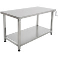 Table de travail élévatrice en acier inoxydable 1000 × 600 × H700–1000 mm | Adexa MCEWB6010