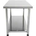 Table de travail élévatrice en acier inoxydable 1000 × 600 × H700–1000 mm | Adexa MCEWB6010