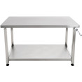 Table de travail élévatrice en acier inoxydable 1000 × 600 × H700–1000 mm | Adexa MCEWB6010