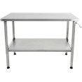 Table de travail élévatrice en acier inoxydable 1000 × 600 × H700–1000 mm | Adexa MCEWB6010