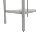 Table de travail élévatrice en acier inoxydable 1000 × 600 × H700–1000 mm | Adexa MCEWB6010