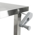 Table de travail élévatrice en acier inoxydable 1000 × 600 × H700–1000 mm | Adexa MCEWB6010