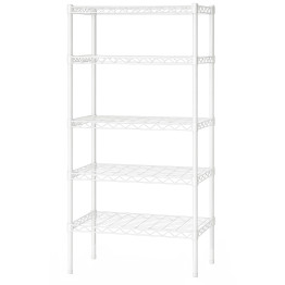 Étagère commerciale blanche à 5 niveaux 750 x 350 x 1500 mm | Adexa MGA262