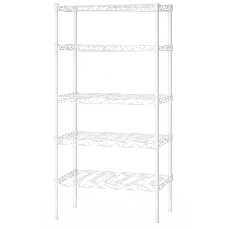 Étagère commerciale blanche à 5 niveaux 750 x 350 x 1500 mm | Adexa MGA262