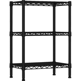 Étagère commerciale noire à 3 niveaux 550 x 300 x 720 mm | Adexa MGA271
