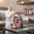 Hachoir à viande électrique professionnel en acier inoxydable 570×350×570 mm | Adexa MK32