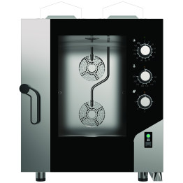 Four mixte à gaz professionnel 7 x GN 1/1, commandes électromécaniques, vapeur directe | Adexa MKF711GSM