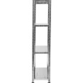 Étagère commerciale à 4 niveaux en acier galvanisé, capacité de charge de 180 kg, dimensions : 900 x 300 x 1 672 mm | Adexa MS43