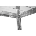 Étagère commerciale à 4 niveaux en acier galvanisé, capacité de charge de 180 kg, dimensions : 900 x 300 x 1 672 mm | Adexa MS43