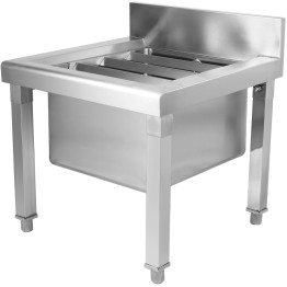 Évier de nettoyage en acier inoxydable 500 x 500 x 550 mm | Adexa MS5050 Évier de nettoyage en acier inoxydable 500 x 500 x 550 mm | Adexa MS5050