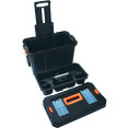 Coffre à outils roulant robuste avec poignée télescopique et plateau à outils interne 590 x 340 x 410 mm | Adexa MW2060