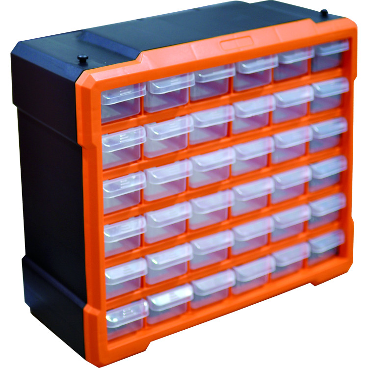 Organiseur de rangement professionnel à 36 compartiments pour petites pièces 370 x 160 x 320 mm | Adexa MW2261