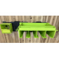 Ensemble de rangement d'outils mural modulaire et robuste : 1 panneau perforé, 1 étagère pour outils électriques, 1 porte-embouts inclinable. Capacité : 68 kg (150 lb) | Adexa MW2302P