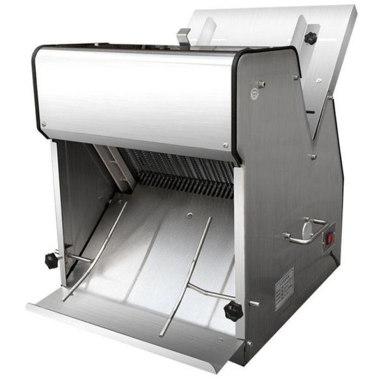 Trancheuse à pain automatique professionnelle de comptoir, 20 tranches de 18 mm | Adexa NBB20SS