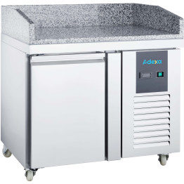Comptoir réfrigéré de préparation à une porte en acier inoxydable de 157 litres avec plateau en granit | Adexa NORCOLD832 Comptoir réfrigéré de préparation à une porte en acier inoxydable de 157 litres avec plateau en granit | Adexa NORCOLD832