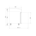 Comptoir de préparation réfrigéré 2 portes en acier inoxydable 307 L avec plateau en granit | Adexa NORCOLD850 Comptoir de préparation réfrigéré 2 portes en acier inoxydable 307 L avec plateau en granit | Adexa NORCOLD850