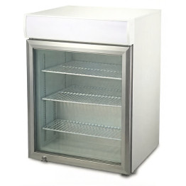 Congélateur vitré de comptoir commercial avec auvent, 98 L, porte vitrée simple, blanc, 610 x 577 x 846 mm | Adexa NORD608 Congélateur vitré de comptoir commercial avec auvent, 98 L, porte vitrée simple, blanc, 610 x 577 x 846 mm | Adexa NORD608