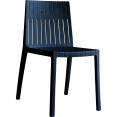 Chaise de salle à manger bistro à dossier à lattes en polypropylène noir, pour intérieur et extérieur, 400 x 420 x 800 mm | Adexa P184BLACK Chaise de salle à manger bistro à dossier à lattes en polypropylène noir, pour intérieur et extérieur, 400 x 420 x 800 mm | Adexa P184BLACK
