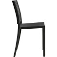 Chaise de salle à manger bistro, dossier à lattes verticales, polypropylène, intérieur et extérieur, 420 x 400 x 810 mm, noir | Adexa P190BLACK Chaise de salle à manger bistro, dossier à lattes verticales, polypropylène, intérieur et extérieur, 420 x 400 x 810 mm, noir | Adexa P190BLACK