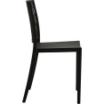 Chaise de salle à manger bistro, dossier à lattes décoratif, polypropylène, intérieur et extérieur, 420 x 400 x 810 mm, noir | Adexa P192BLACK Chaise de salle à manger bistro, dossier à lattes décoratif, polypropylène, intérieur et extérieur, 420 x 400 x 810 mm, noir | Adexa P192BLACK