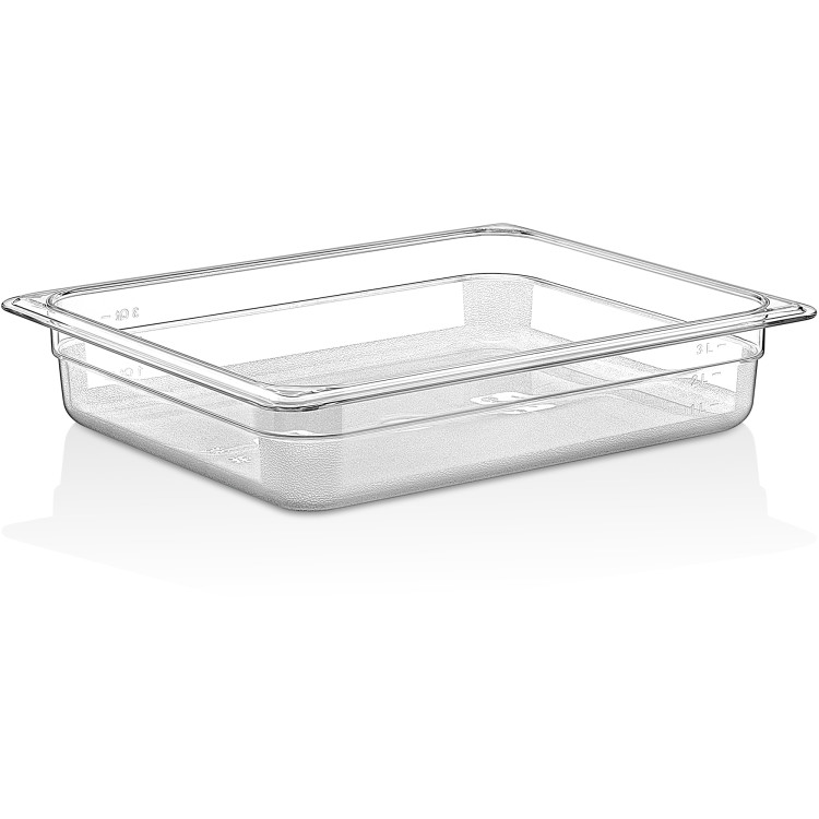 Bac Gastronorme Polycarbonate GN1/2 Profondeur 65mm Transparent | Adexa P8122