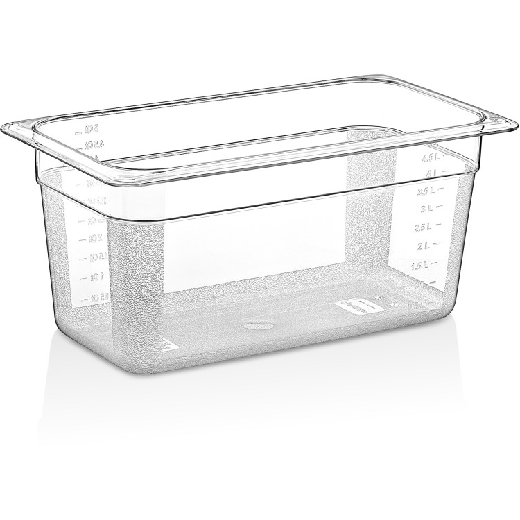 Bac Gastronorme Polycarbonate GN1/3 Profondeur 150mm Transparent | Adexa P8136