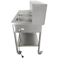 Table chauffante mobile bain-marie avec étagère supérieure 3×GN1/1 en acier inoxydable 1150×680×1350 mm | Adexa PFD12070 Table chauffante mobile bain-marie avec étagère supérieure 3×GN1/1 en acier inoxydable 1150×680×1350 mm | Adexa PFD12070