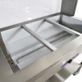 Table chauffante mobile bain-marie avec étagère supérieure 3×GN1/1 en acier inoxydable 1150×680×1350 mm | Adexa PFD12070 Table chauffante mobile bain-marie avec étagère supérieure 3×GN1/1 en acier inoxydable 1150×680×1350 mm | Adexa PFD12070