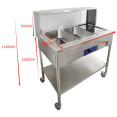 Table chauffante mobile bain-marie avec étagère supérieure 3×GN1/1 en acier inoxydable 1150×680×1350 mm | Adexa PFD12070 Table chauffante mobile bain-marie avec étagère supérieure 3×GN1/1 en acier inoxydable 1150×680×1350 mm | Adexa PFD12070