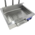 Station de chauffe-copeaux commerciale en acier inoxydable avec lampe antidéflagrante et thermostat, 700 x 630 x 760 mm | Adexa PFW1T2