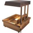 Station de chauffe-copeaux commerciale en acier inoxydable avec lampe antidéflagrante et thermostat, 700 x 630 x 760 mm | Adexa PFW1T2
