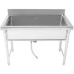Lavabo à Casseroles Professionnel Inox 1 bac Crédence 1500mm Profondeur 700mm | Adexa PSR15070