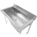 Lavabo à Casseroles Professionnel Inox 1 bac Crédence 1500mm Profondeur 700mm | Adexa PSR15070