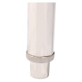 Lavabo à casseroles professionnel Acier inoxydable 1 bac Crédence 1500mm Profondeur 700mm Pieds carrés | Adexa PSD15070