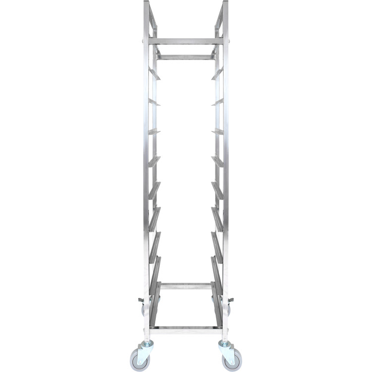 Chariot à étagères/plateaux/casseroles à 10 niveaux pour largeur 240-335 mm en acier inoxydable | Adexa PT10