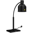 Lampe chauffante infrarouge flexible à une tête, autoportante, 268 × 203 × 664 mm, finition noire | Adexa PW2SH