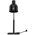 Lampe chauffante infrarouge flexible à une tête, autoportante, 268 × 203 × 664 mm, finition noire | Adexa PW2SH