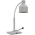 Lampe chauffante infrarouge flexible à une tête, sur pied, 268 × 203 × 664 mm, finition grise | Adexa PW2SY