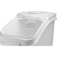 Poubelle à ingrédients mobile 120 litres Couvercle transparent | Adexa QHID120