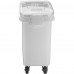 Poubelle à ingrédients mobile 120 litres Couvercle transparent | Adexa QHID120