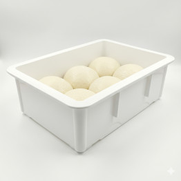 Boîte à pâte à pizza 450×320×160 mm en polypropylène | Adexa QHW216