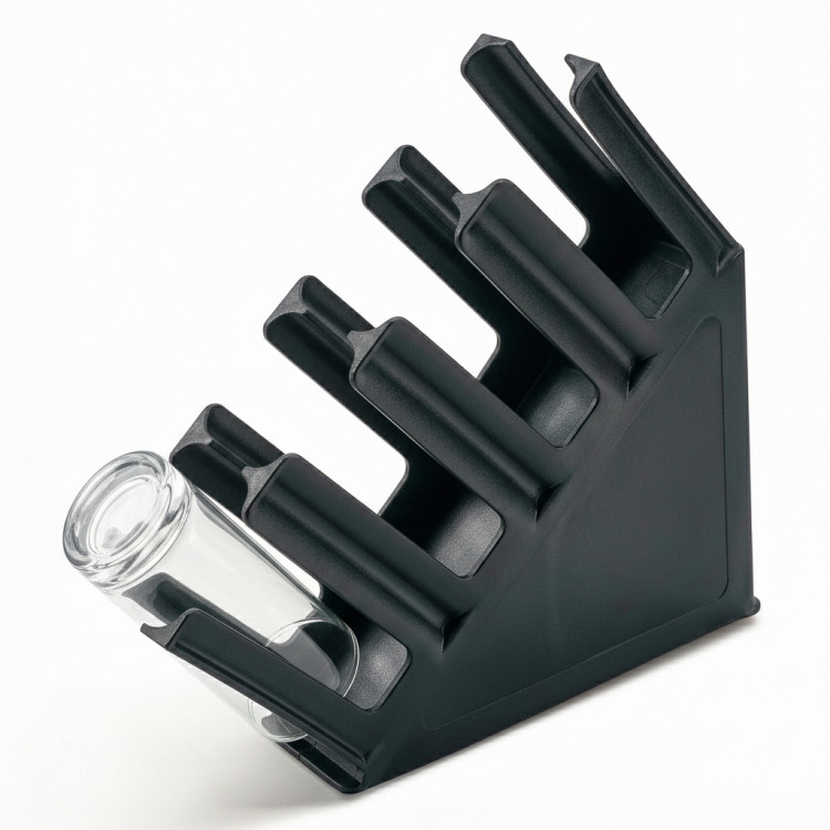 Porte-gobelet noir 490 x 115 x 450 mm | Adexa QHW344