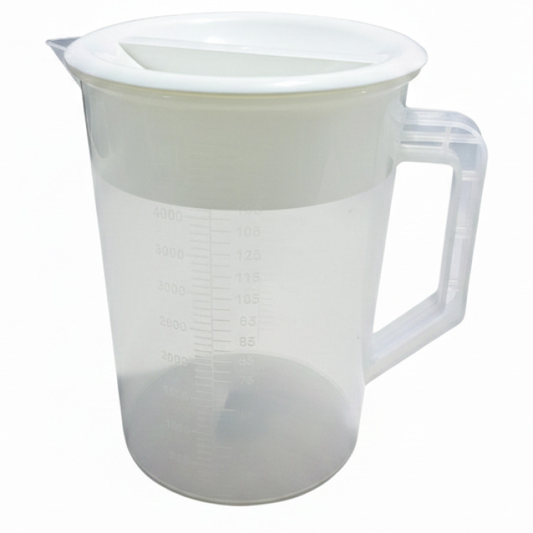 Carafe en polypropylène 5 L avec couvercle transparent | Adexa QHW372