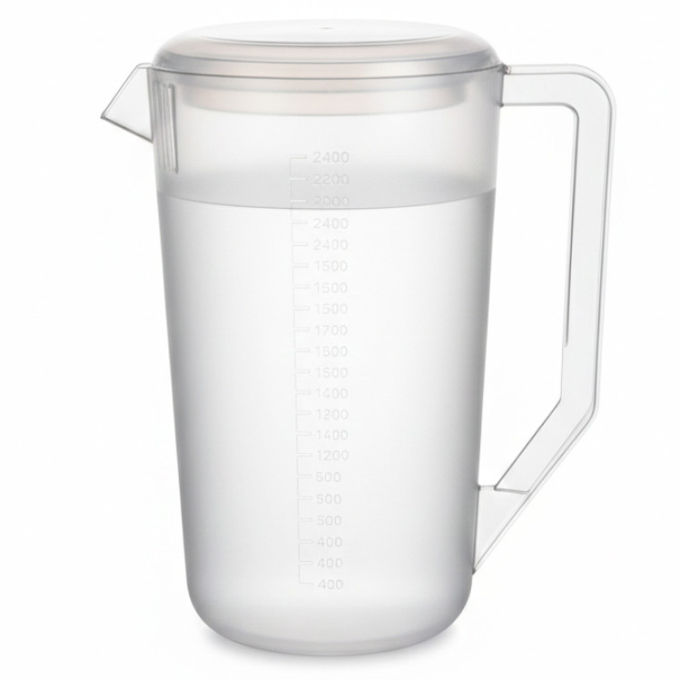 Carafe en polycarbonate transparent de 2,4 L avec couvercle | Adexa QHW376