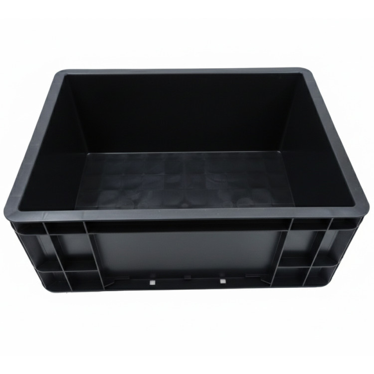 Boîte de rangement en plastique noir 400×298×170 mm | Adexa QHW378