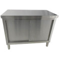 Armoire de sol commerciale à porte coulissante en acier inoxydable 1000 x 700 x 850 mm | Adexa QNH324