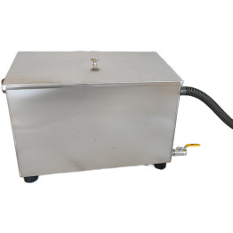 Piège à graisse commercial en acier inoxydable avec couvercle et vanne de sortie 400 x 250 x 250 mm | Adexa QNH510